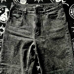 DISTURBIA spiderweb jeans
